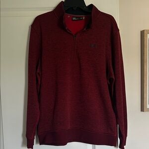 Under Armour Men's Burgundy Zip-Up Sweater